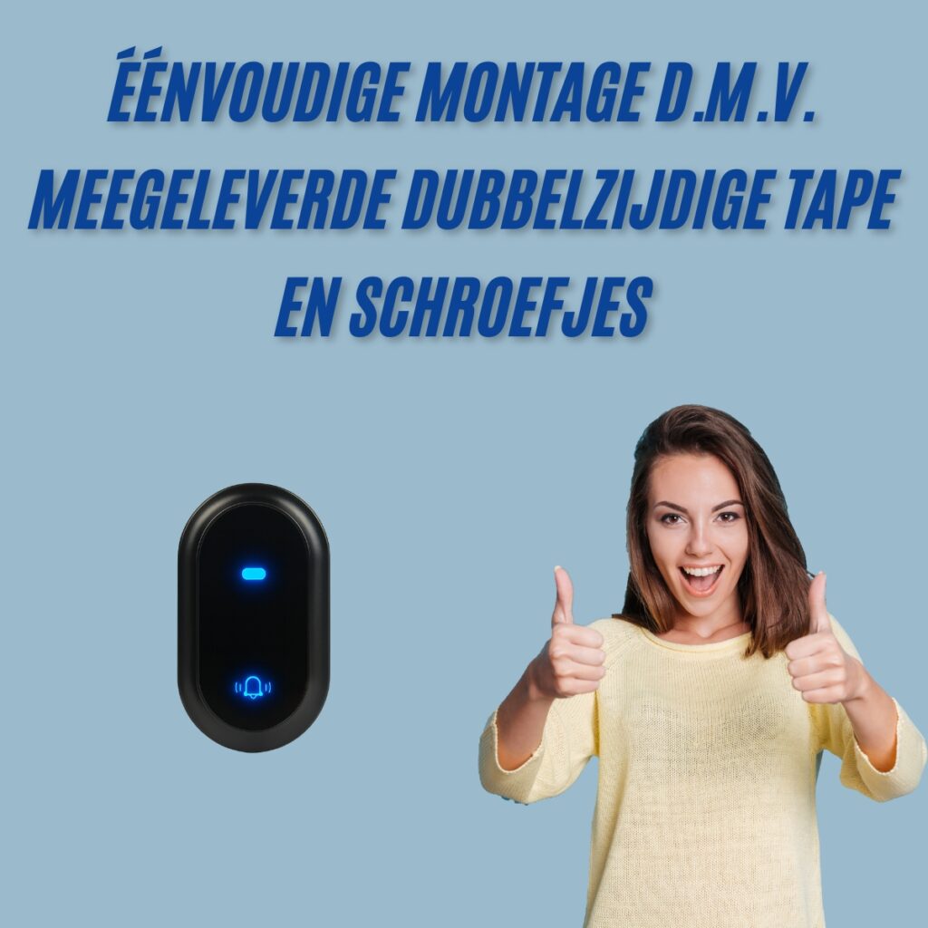 bell4u draadloze deurbel met 1 ontvanger, type b180