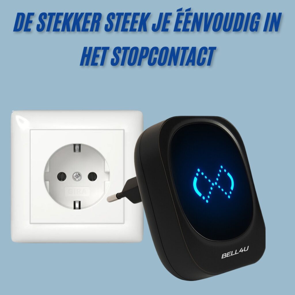 bell4u draadloze deurbel met 1 ontvanger, type b180